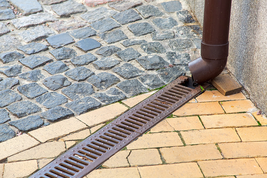 a commercial french drain